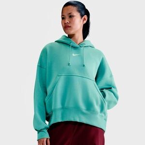 Nike Sportswear Oversized Hoodie, Teal/Aqua, Small